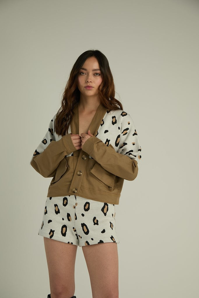 Mix Jacket Leopard