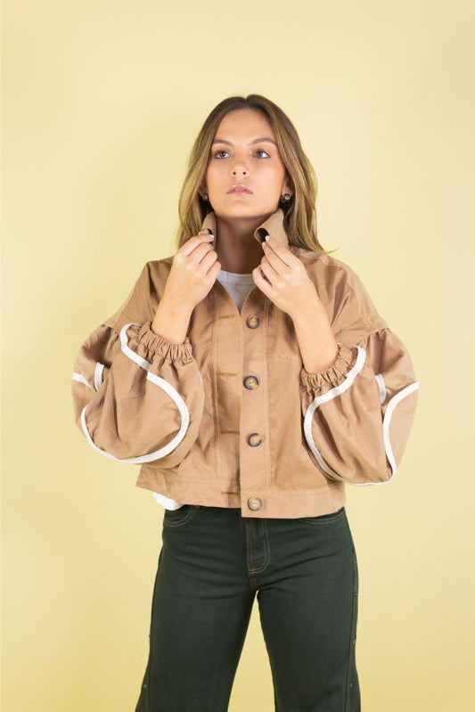 CASUAL CAQUI JACKET